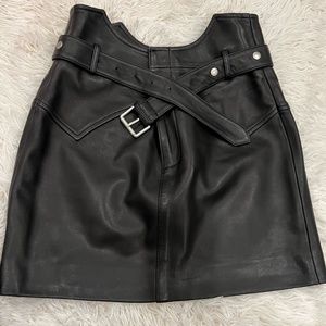 MISS SIXTY LEATHER SKIRT